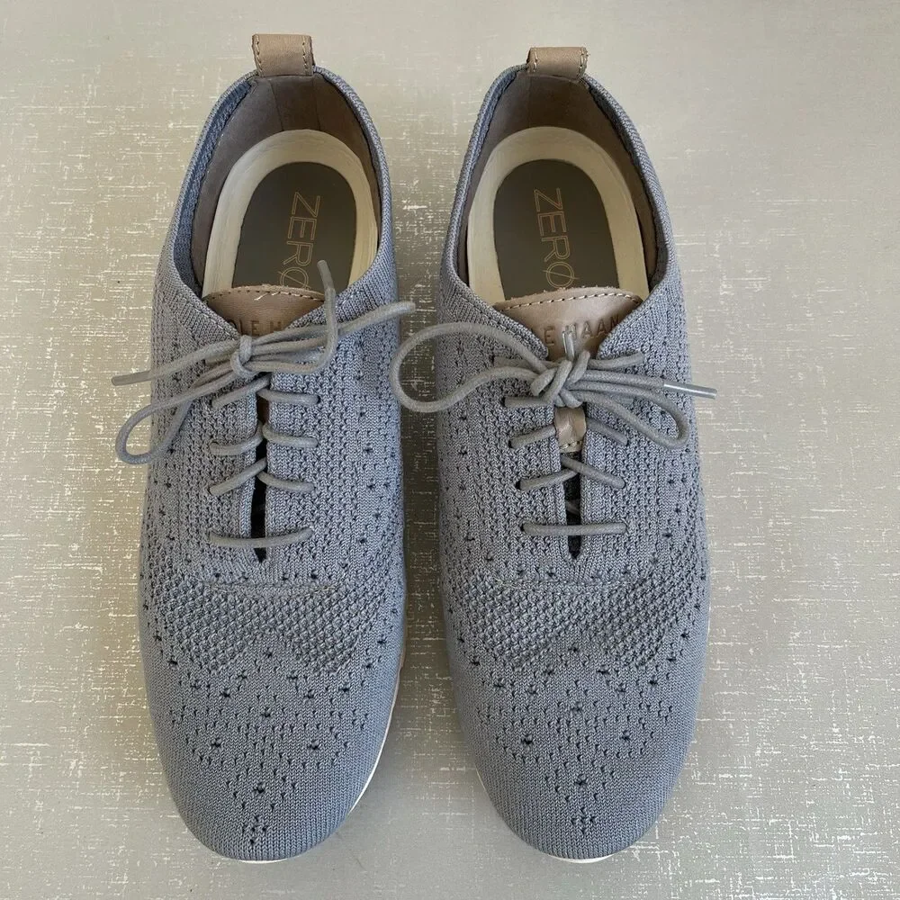 Cole Haan Women's‎ Originalgrand Stitchlite Wing Tip Oxford Knit Shoes 9 B